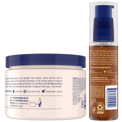 Vaseline Illuminate Me Huile-Corps Bronzeur avec éclat chaud pour peau mélaninée.