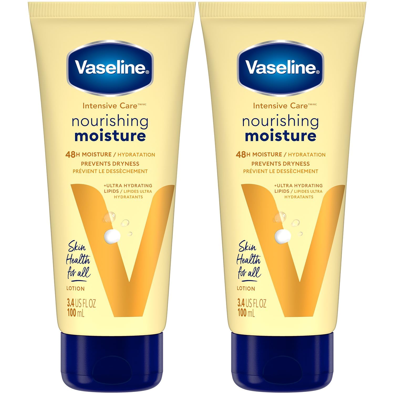 Vaseline Intensive Care Lotion, bouteille 3,4 oz, hydratation longue durée.