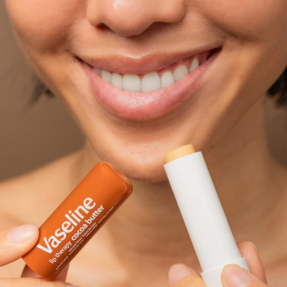 Format compact et portable de Vaseline Lip Therapy Beurre de cacao