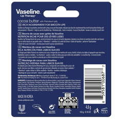Stick individuel Vaseline Lip Therapy Beurre de cacao, prêt à l emploi