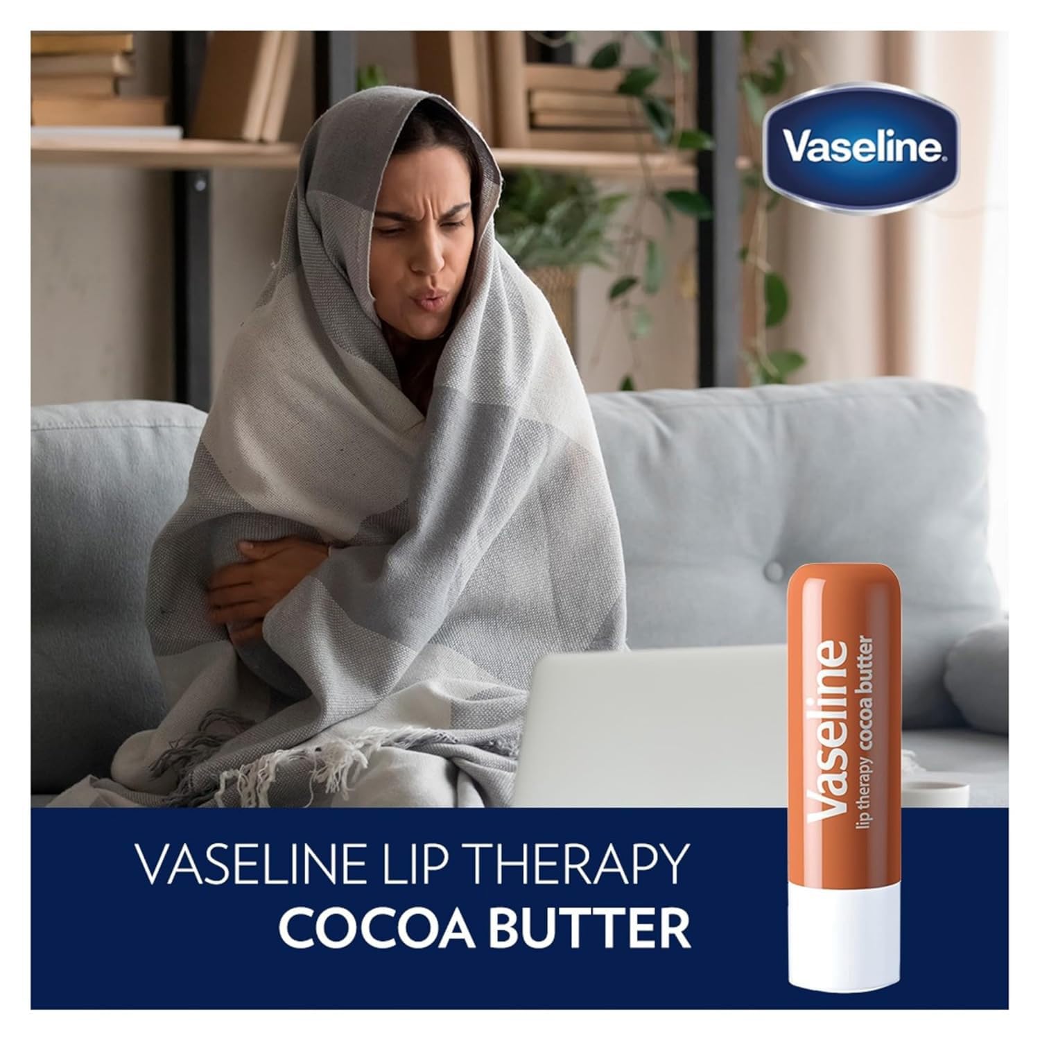 Vaseline Lip Therapy Glisse Douce, application agréable sur les lèvres.