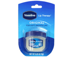 Vaseline Lip Therapy Original Mini – emballage compact, pratique en voyage.