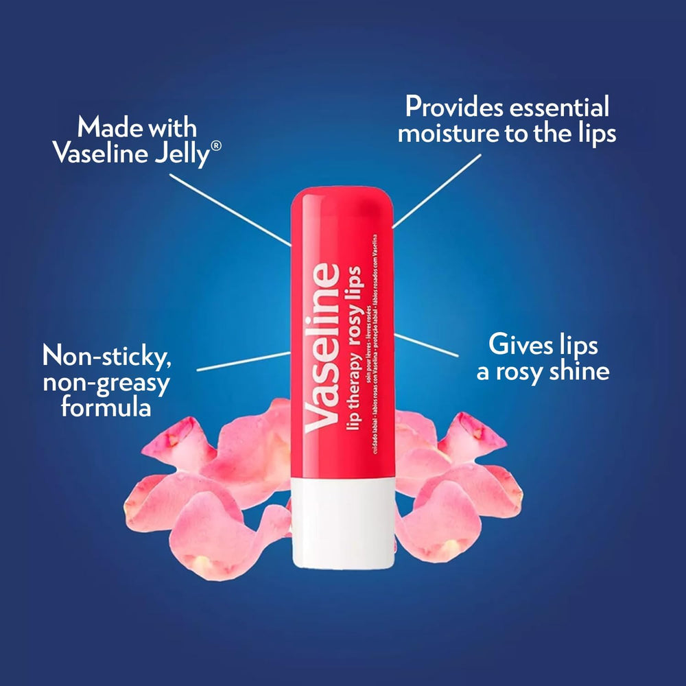 Vaseline Lip Therapy Rosy Lips pocket-size balm ideal for travel