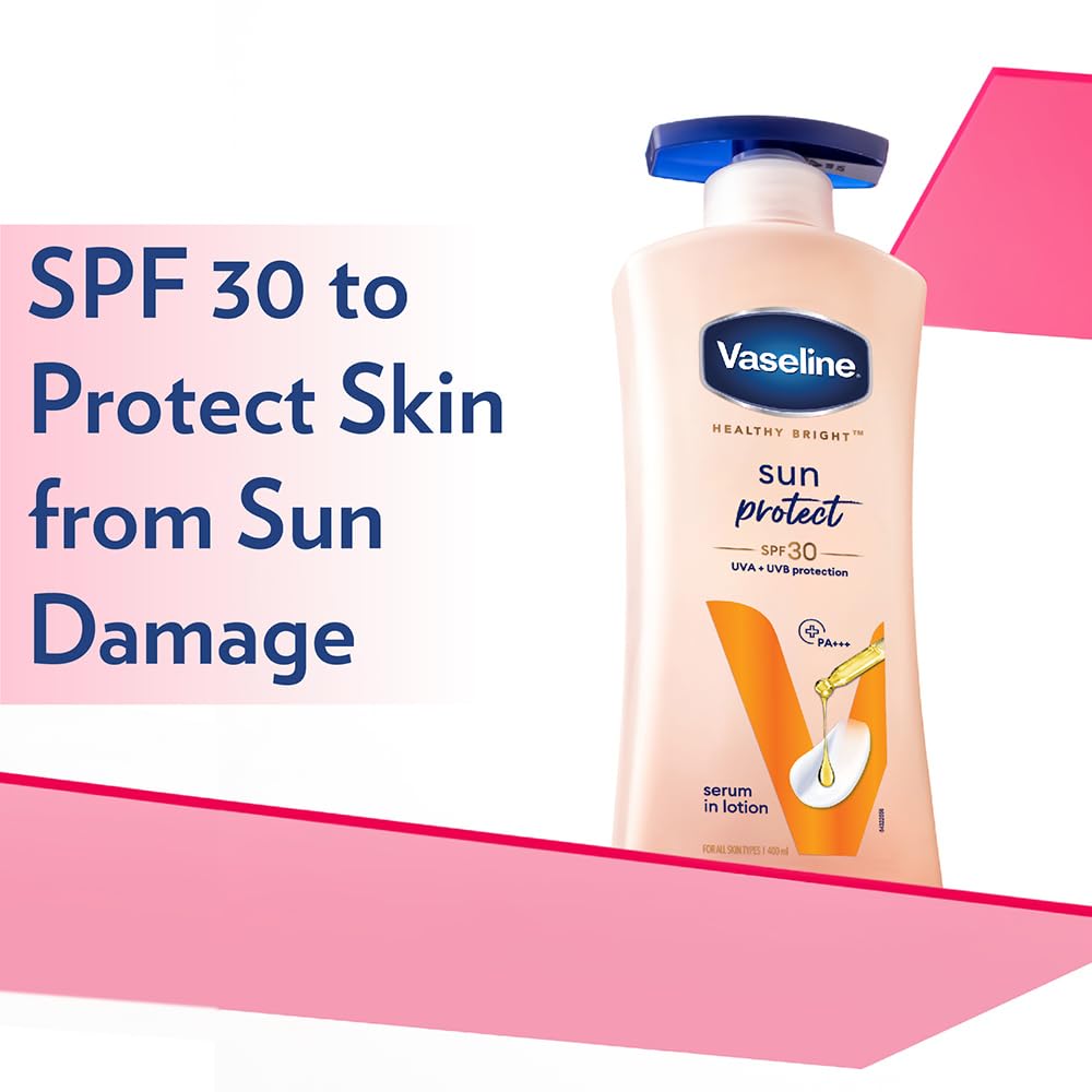 Vaseline Lotion absorption rapide, texture non gras et confortable.