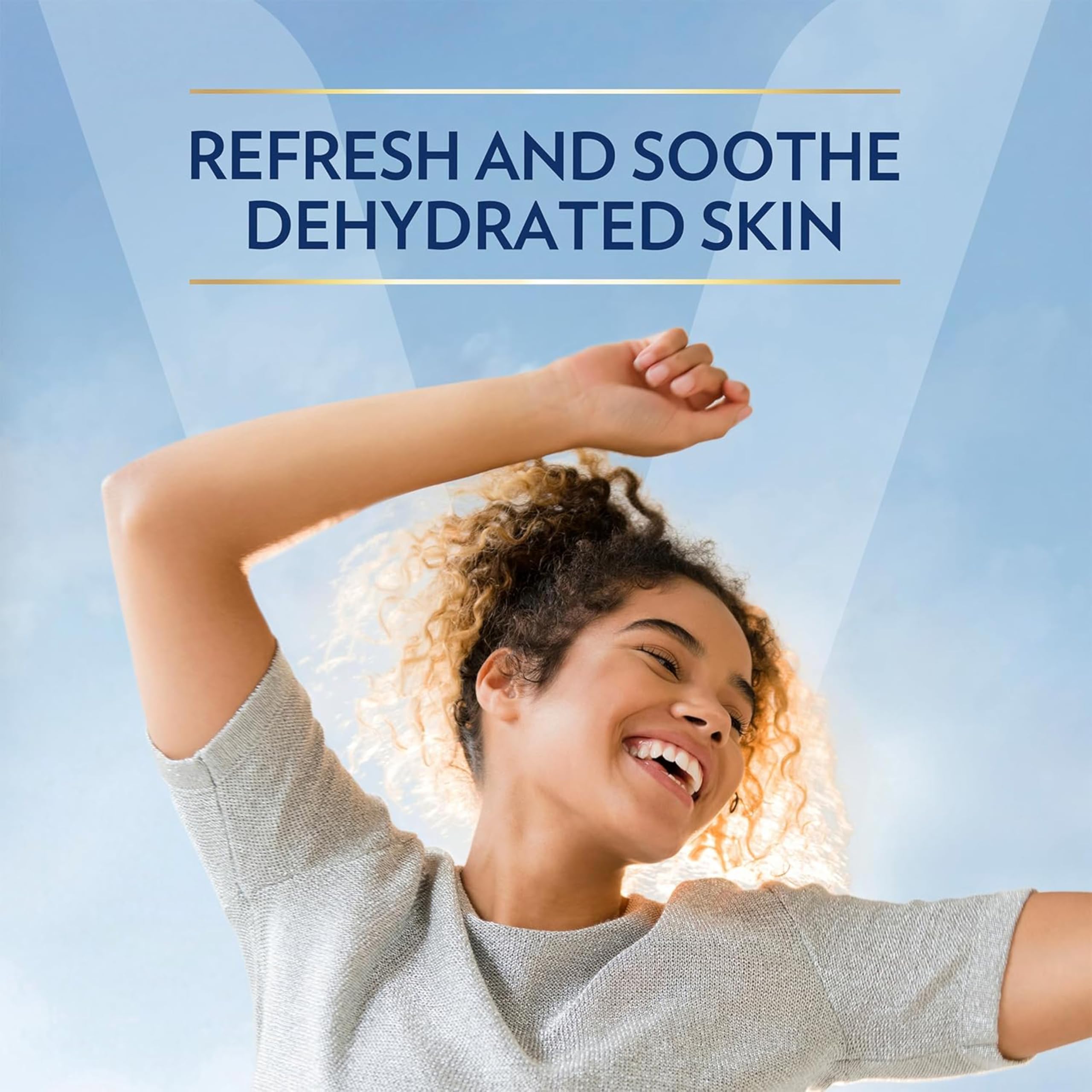 Vaseline Soothing Hydration Aloe Soothe — micro-gouttelettes pénétrantes scellant l’hydratation.