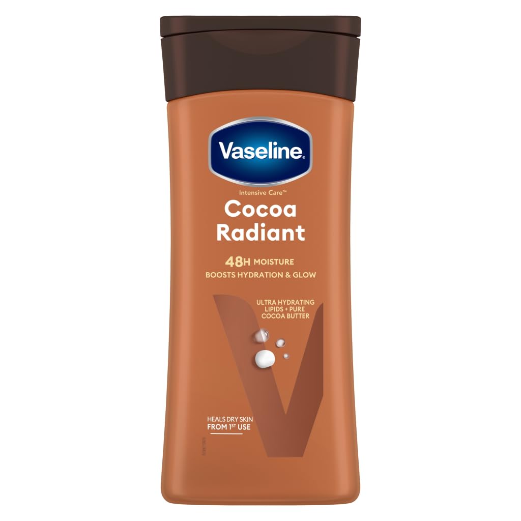 Lotion Vaseline au beurre de cacao, hydratation quotidienne après la douche.