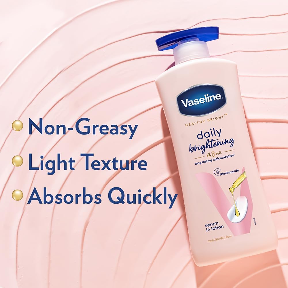 Lotion Vaseline après la douche, peau douce et confortable