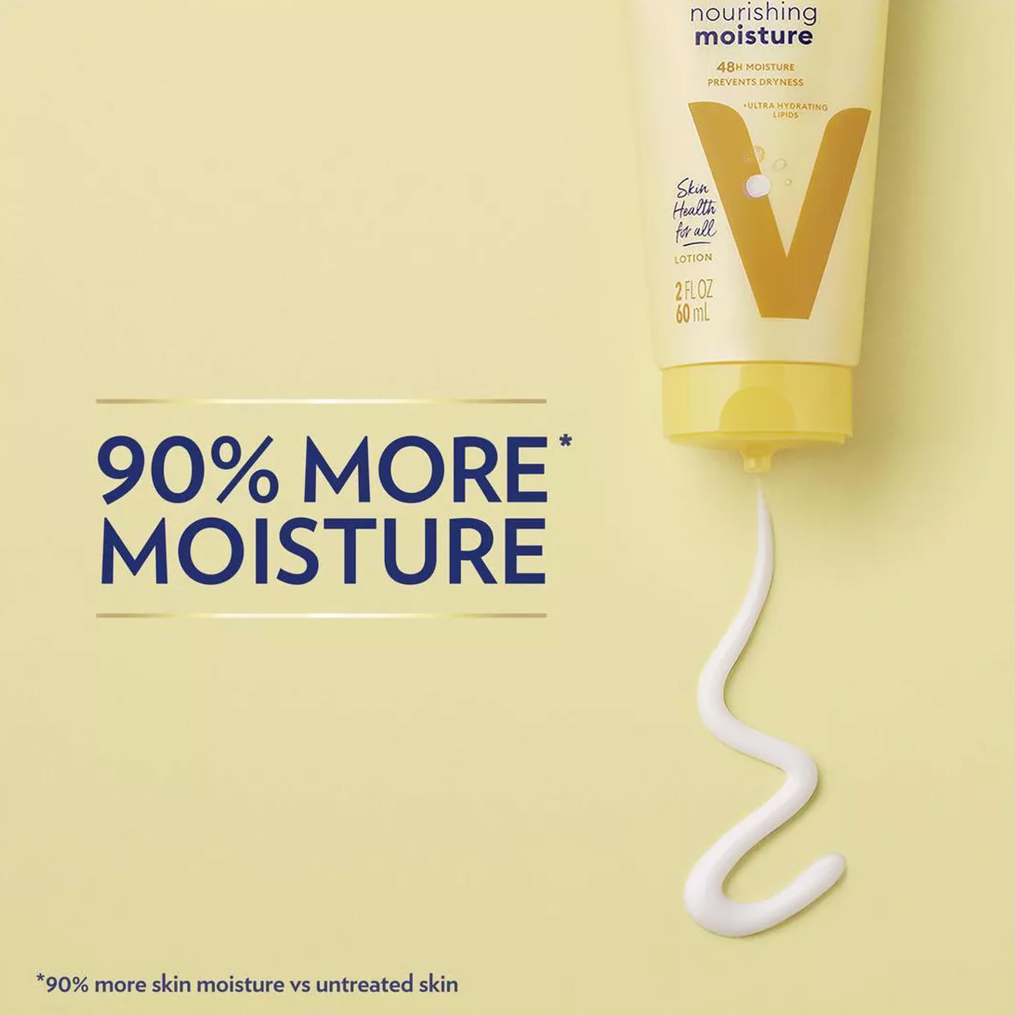 Vaseline Lotion hydratation jusqu'à 48 heures pour peaux sensibles.