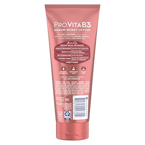 Texture-eau se déployant avec Vaseline Pro VitaB3 pour une sensation fraîche.