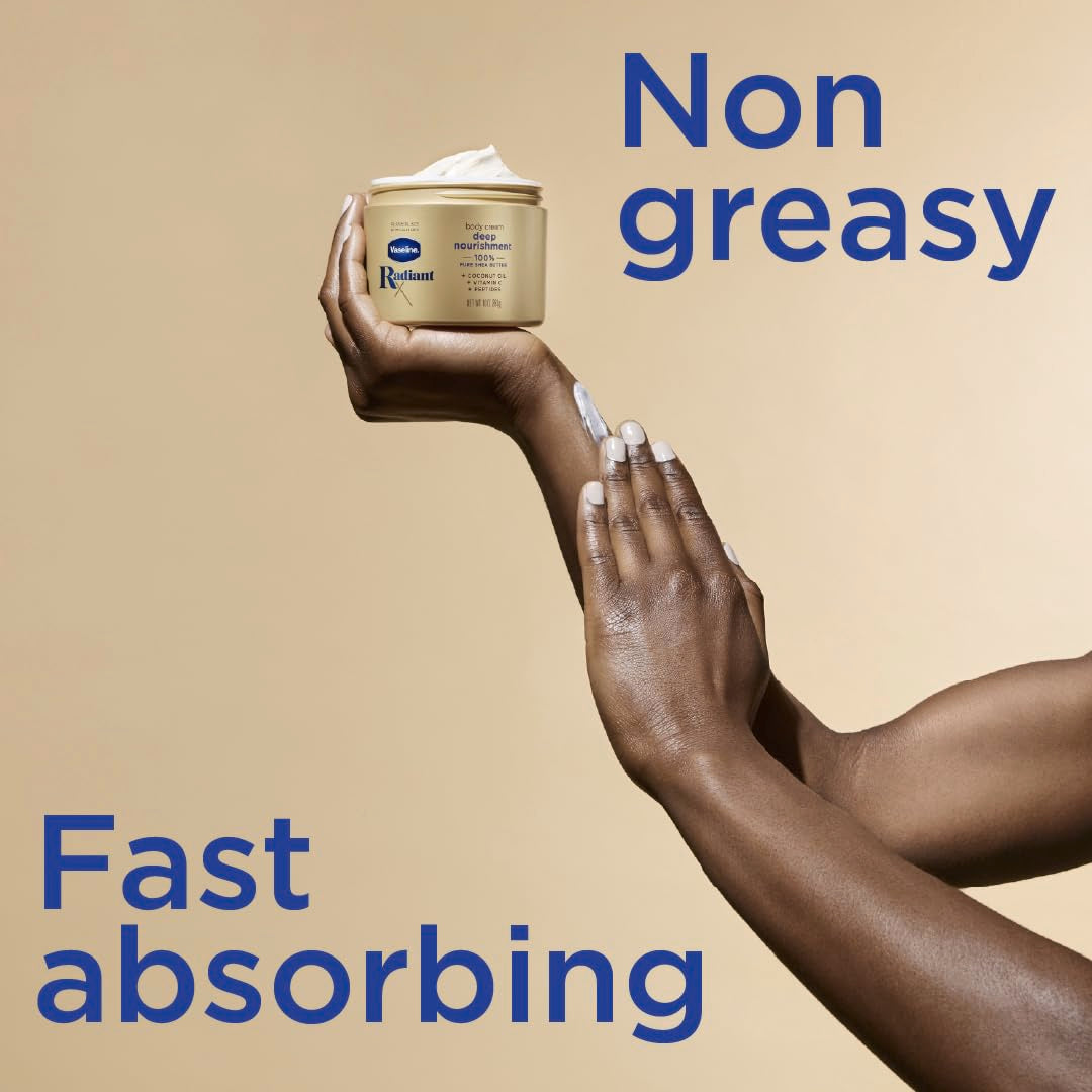 Application quotidienne Vaseline Radiant X pour peau satinée et hydratee