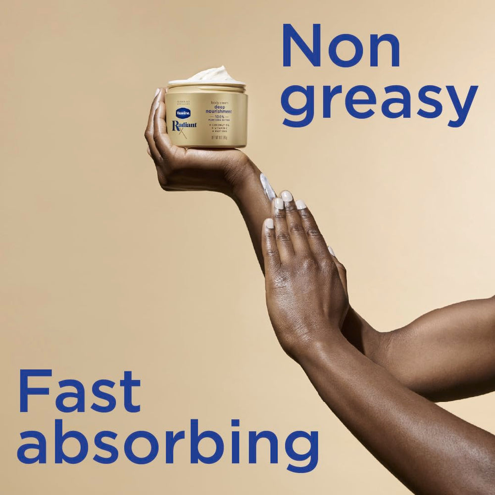Application quotidienne Vaseline Radiant X pour peau satinée et hydratee