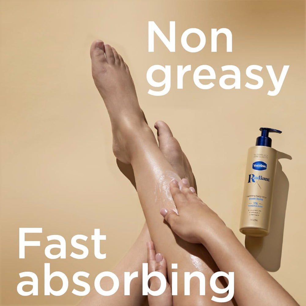 Formule sans parabenes ni phtalates de Vaseline Radiant X Even Tone