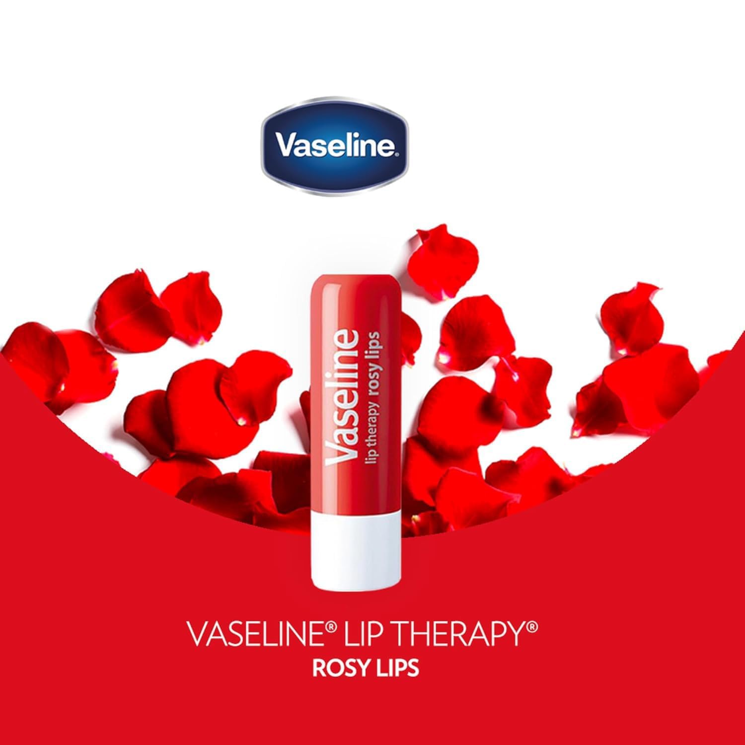 Vaseline Lip Therapy Rosy Lips texture detail for smooth glide