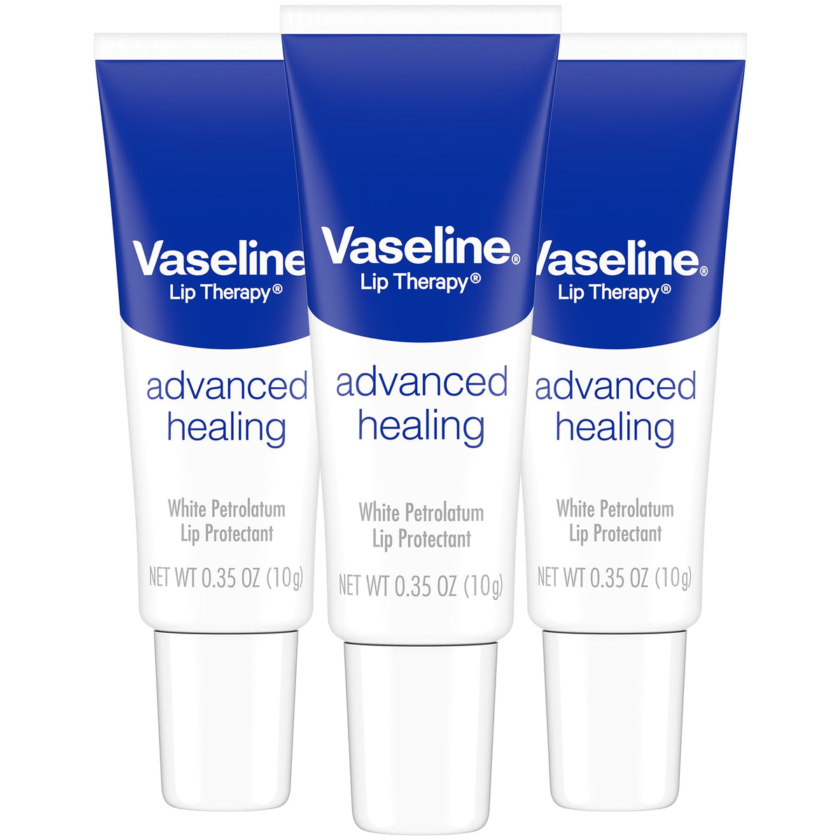Vaseline Soin Lèvres Avancé, tube 0,35 oz, hydratation rapide pour lèvres sèches.