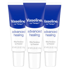 Vaseline Soin Lèvres Avancé, tube 0,35 oz, hydratation rapide pour lèvres sèches.