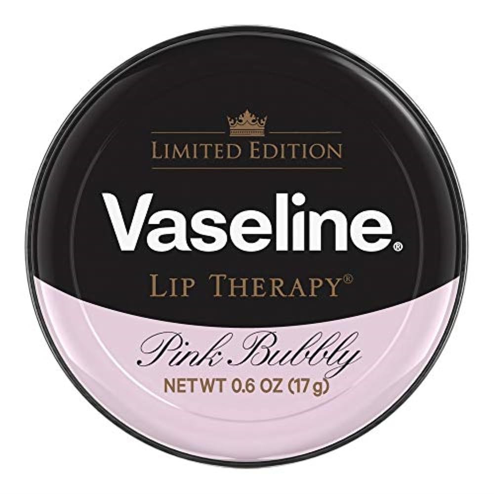 Vaseline soin lèvres rose pétillant flacon: hydratation durable et fini rosé brillant.