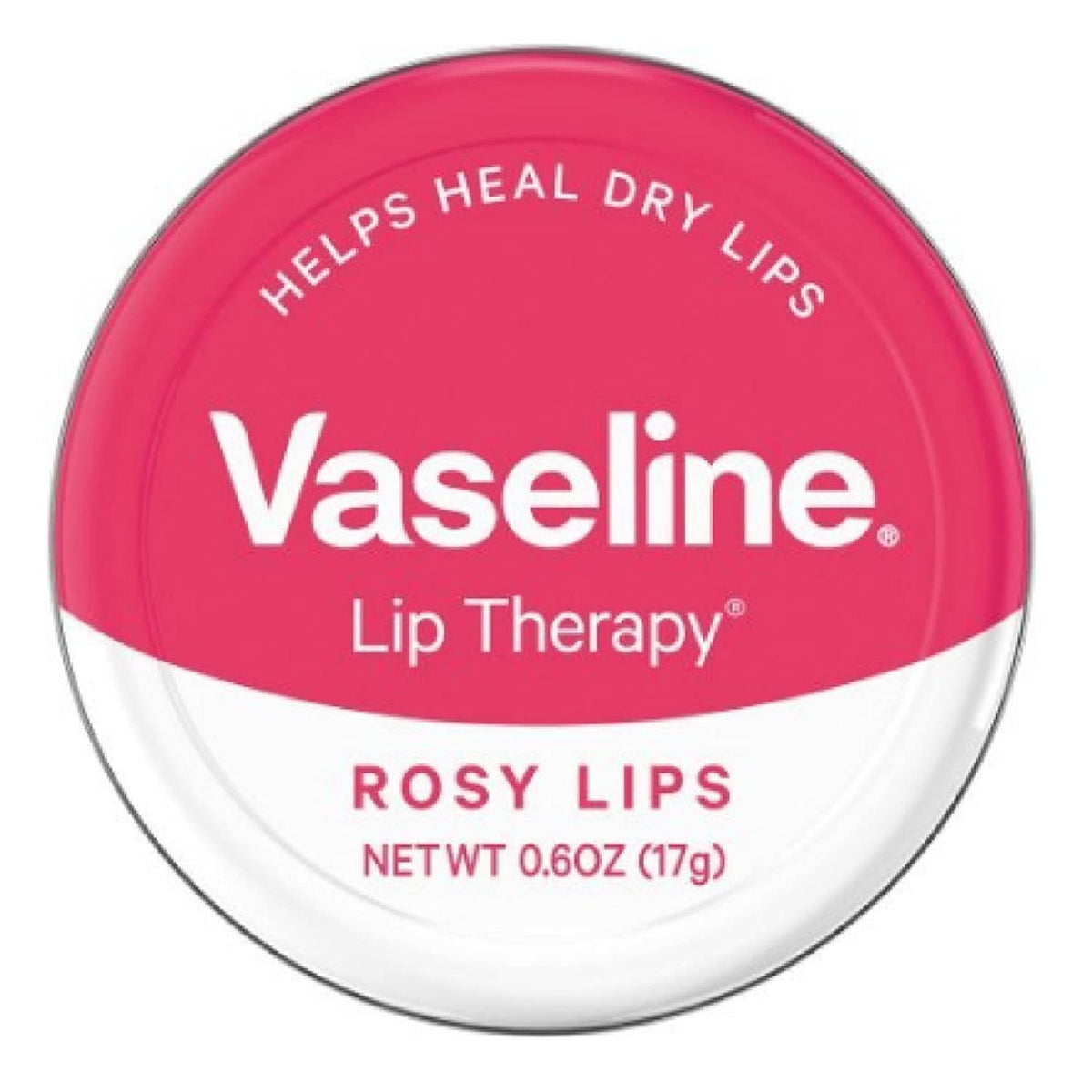 Vaseline Soin Lèvres teinte rosée dans étui métal: hydratation rapide et fini naturel.
