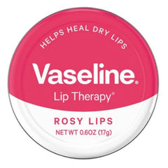 Vaseline Soin Lèvres teinte rosée dans étui métal: hydratation rapide et fini naturel.