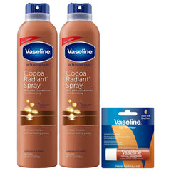 Vaseline Cocoa Radiant Spray, deux bouteilles pour une hydratation rapide de la peau sèche