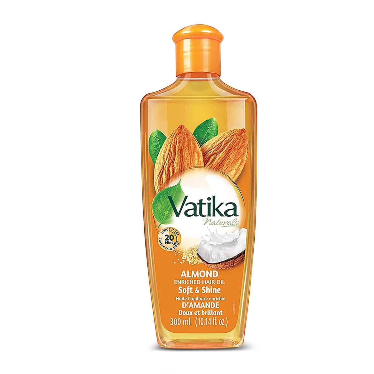 Vatika Naturals Dabur huile capillaire dans une bouteille, douceur et brillance visibles