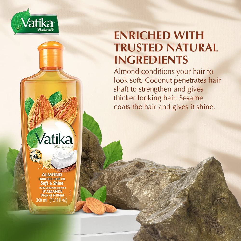 Huile coco et pénétration capillaire Vatika Naturals Dabur pour des cheveux nourris