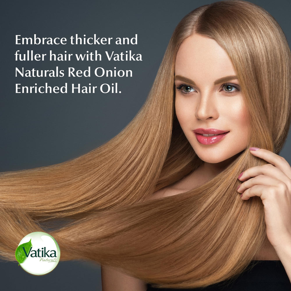 Vatika Naturals Huile Capillaire – flacon pratique, parfum agréable à utiliser.