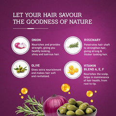 Vatika Naturals Huile Capillaire – romarin et olive, formulation naturelle pour cheveux.