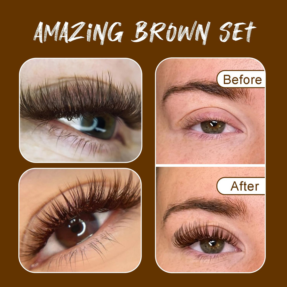VAVALASH 320 brown premade fans ideal for easy application