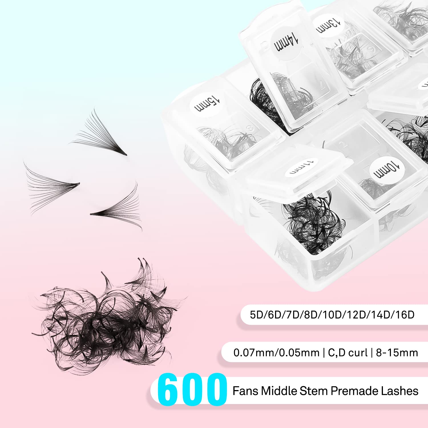 VAVALASH 600 fans, base fine pour une rétention améliorée.