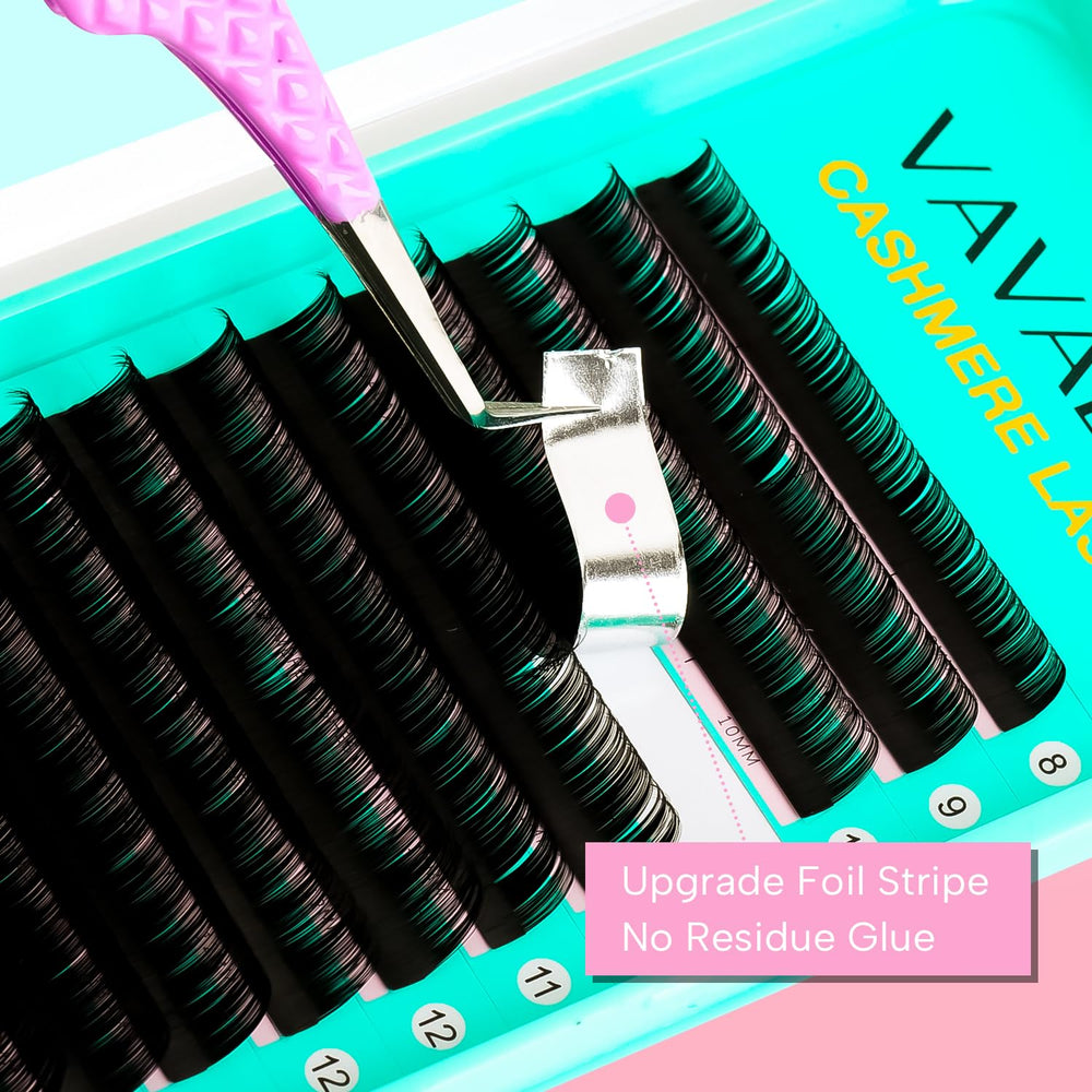 VAVALASH Cashmere: longueurs 8-20 mm, adaptables à tous cils.