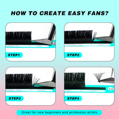 VAVALASH Cashmere Easy Fan Lashes fini noir mat pour aspect durable