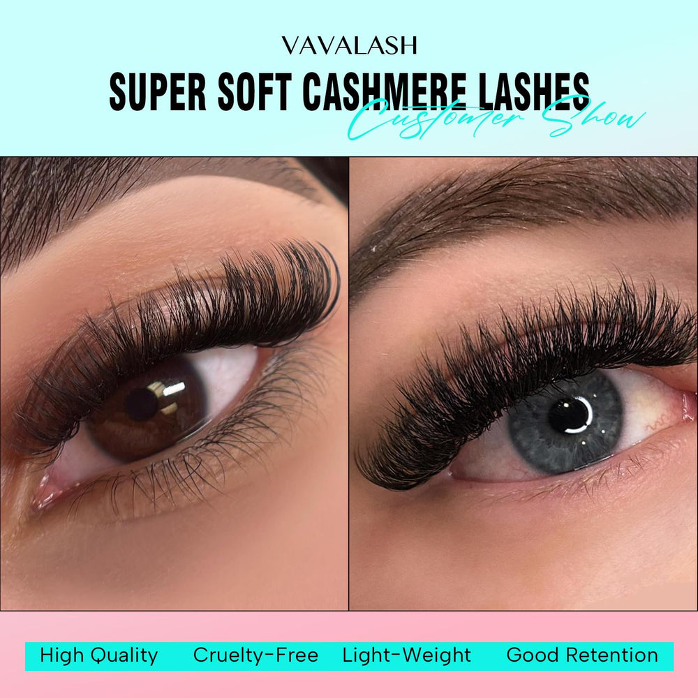 VAVALASH Cashmere Lashes sans résidu ni pli pour une pose propre