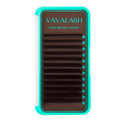 Extensions cils VAVALASH brun foncé 0-03, 8-15 mm, rendu naturel