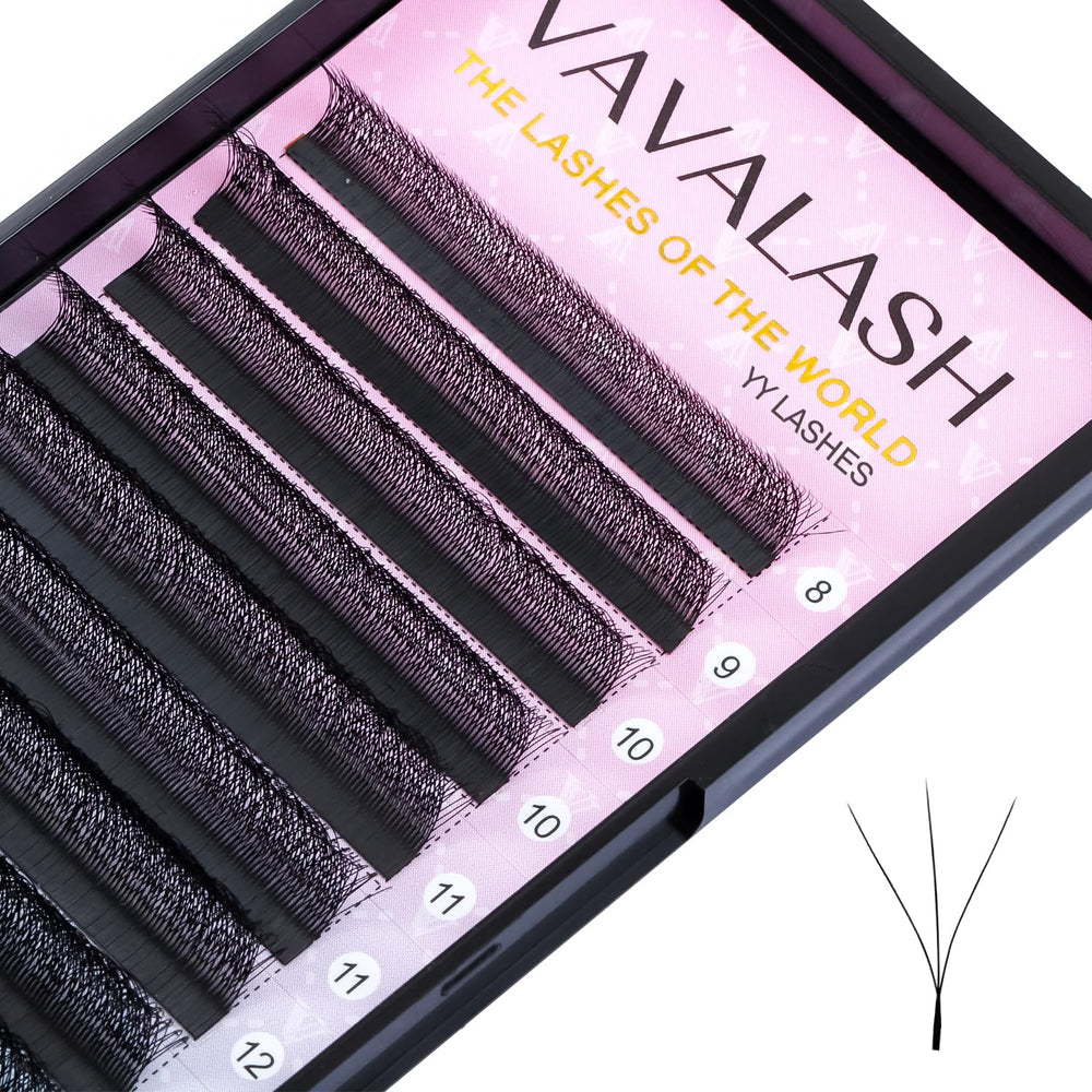 VAVALASH cils W 3D Premade Fans, application rapide pour un regard volumisé.
