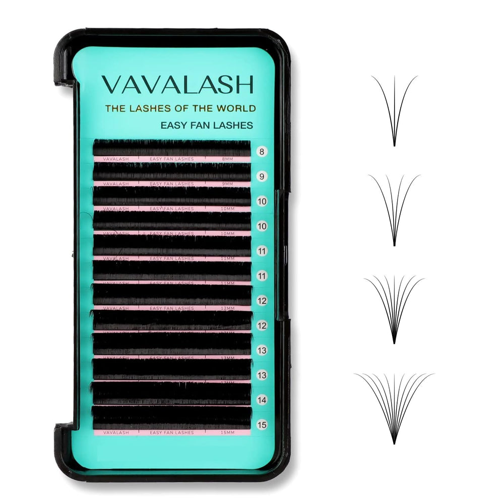 Cils éventail facile 3D de VAVALASH pour rendu dense et naturel.