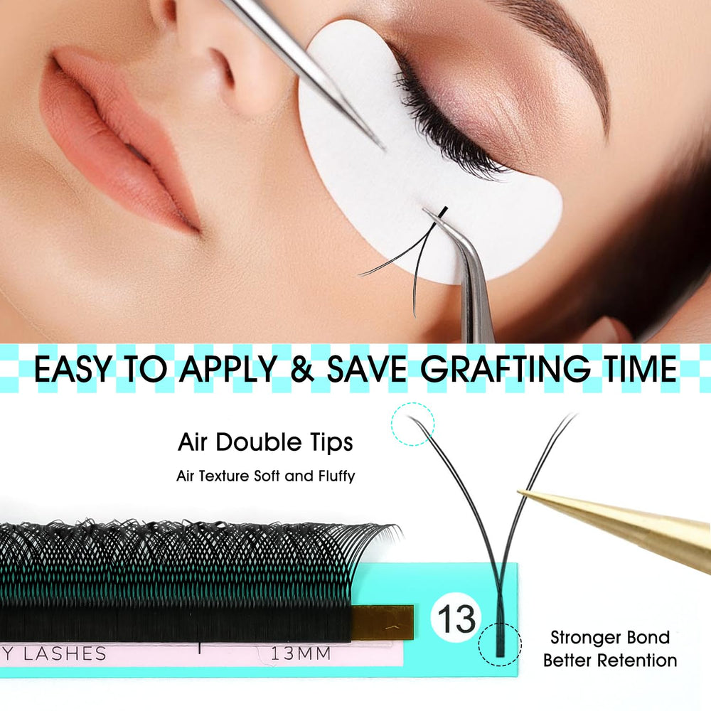 Matériau noir doux et léger, VAVALASH Y lash extensions