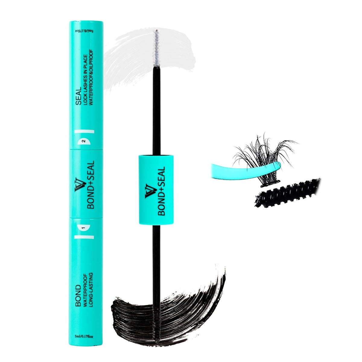 Lash Bond et Seal de VAVALASH, embout spirale pour une application précise et durable.