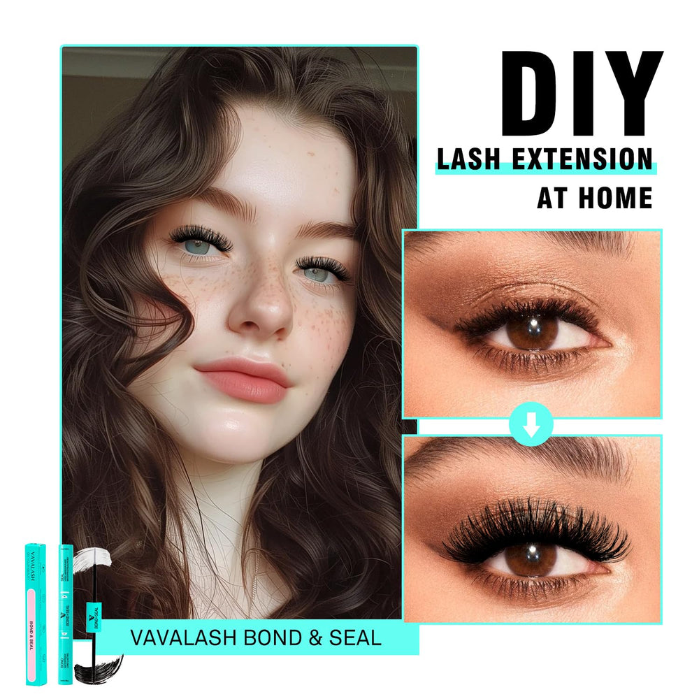 Coffret VAVALASH Lash Bond et Seal 2 en 1, pratique et élégant.