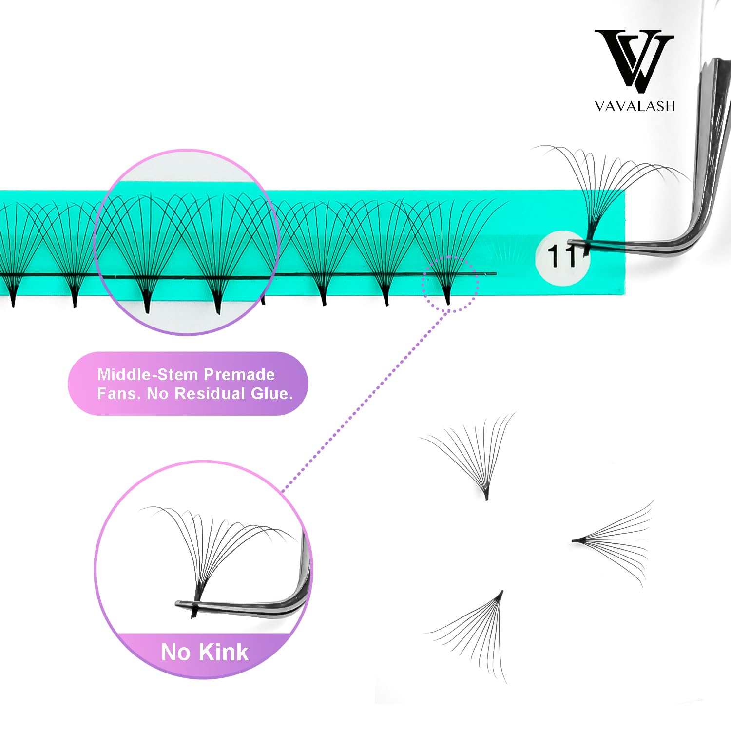 VAVALASH fibres PBT soie prémontées, douceur durable.