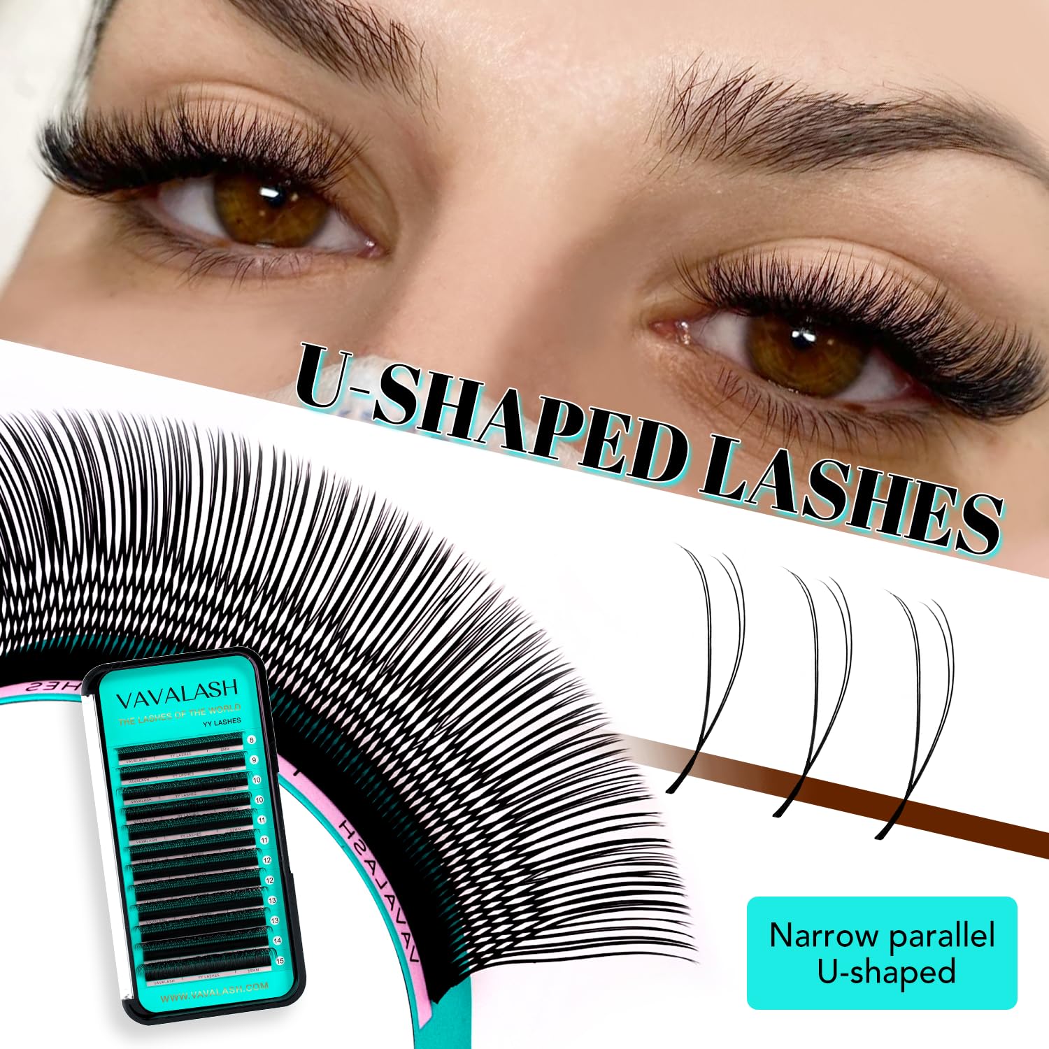 VAVALASH U Lash; courbure D pour un regard plus défini et ouvert