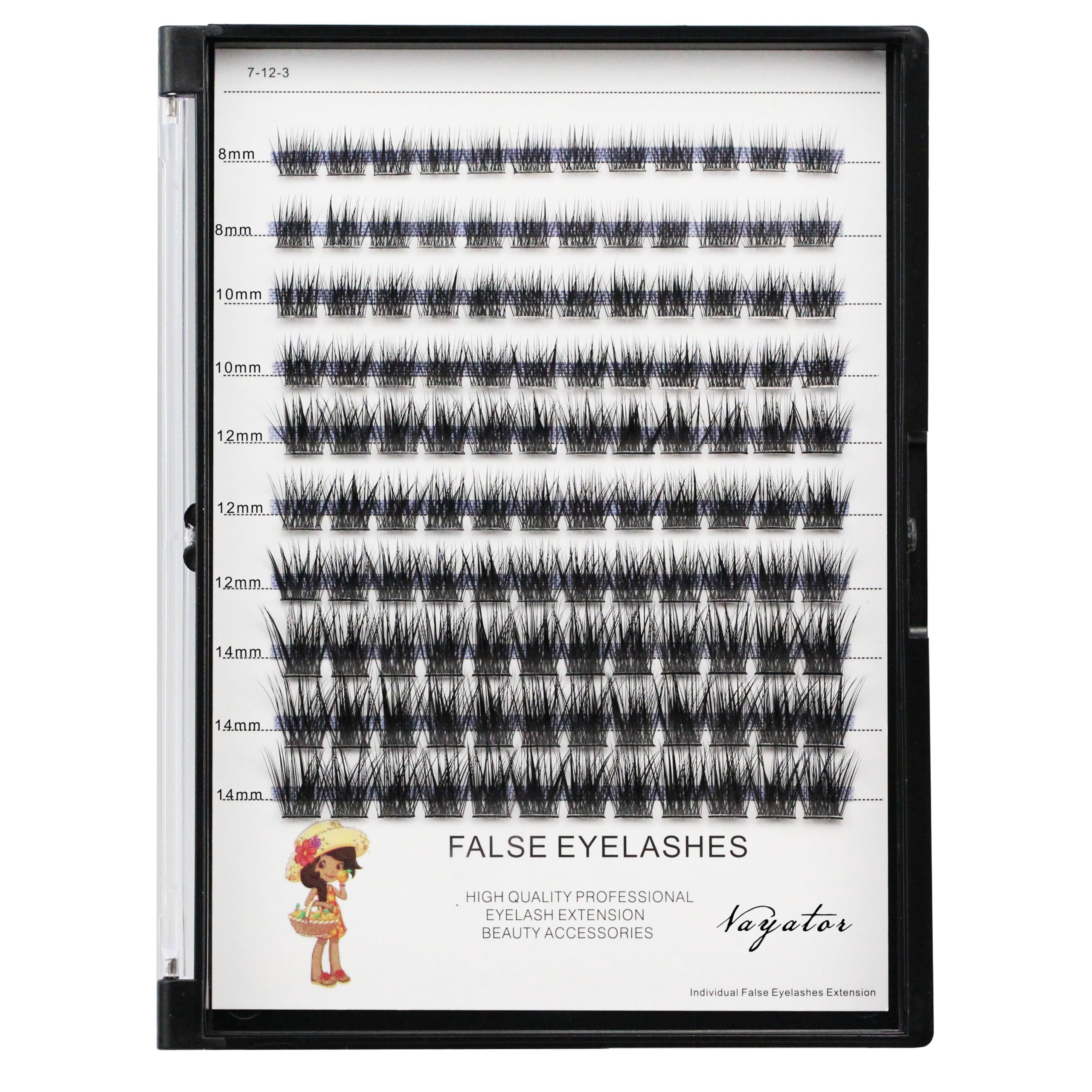 Cils Vayator DD 10mm, volume net et courbe douce.