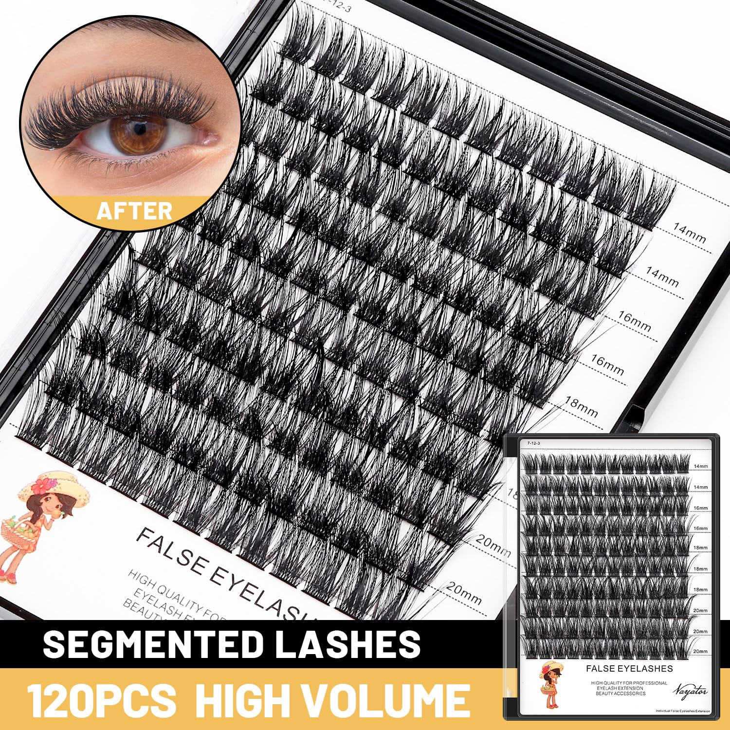 Cils Vayator DD 8mm, densité ciblée pour un style court.