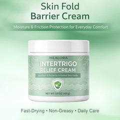 Texture légère Healora, absorption rapide pour une peau confortable après application.