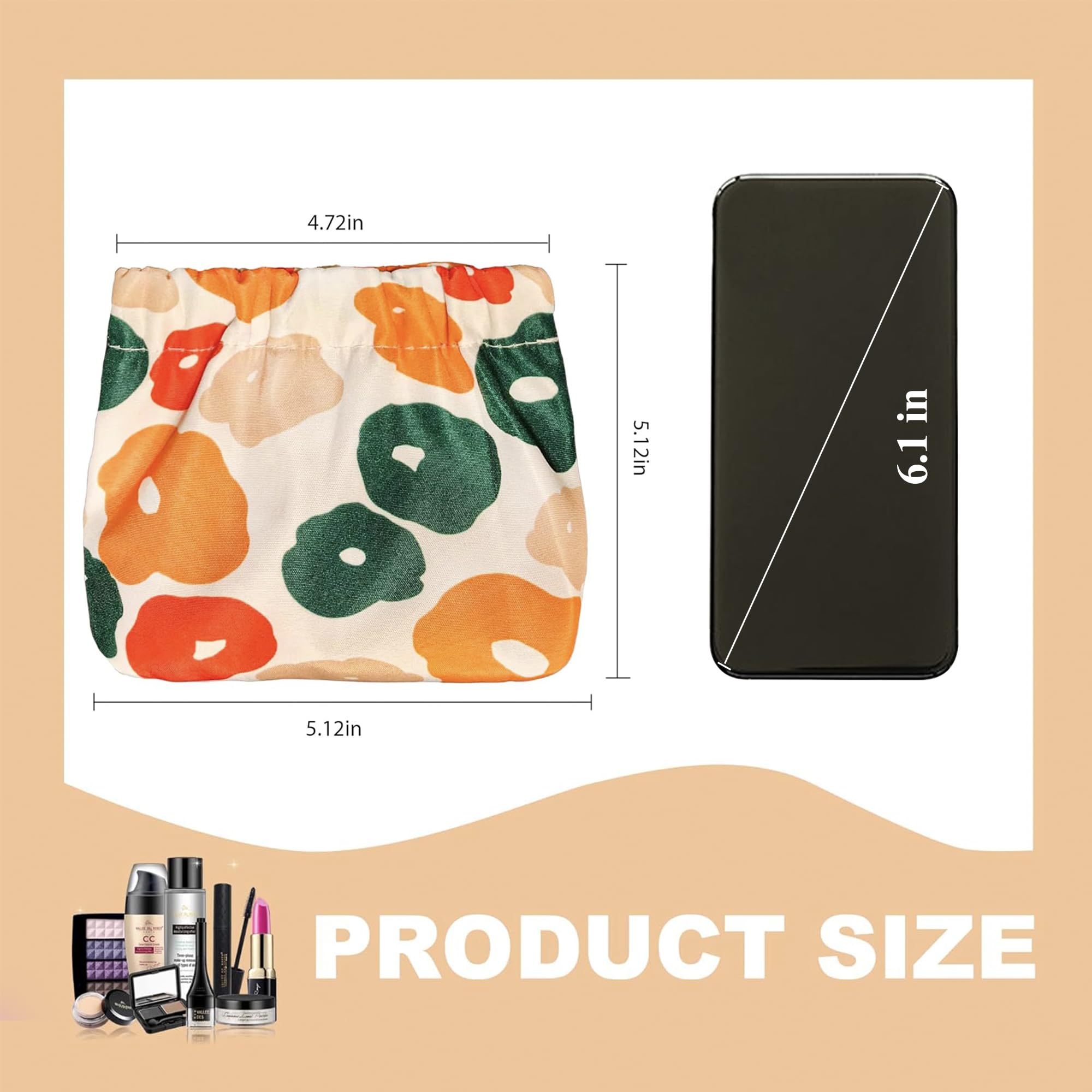 Format compact et portable Vcekract parfait pour sac à main