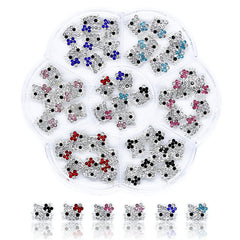 VCEOW ornements chats pour ongles, 48 pièces, six styles, idéal pour le fait soi‑même.