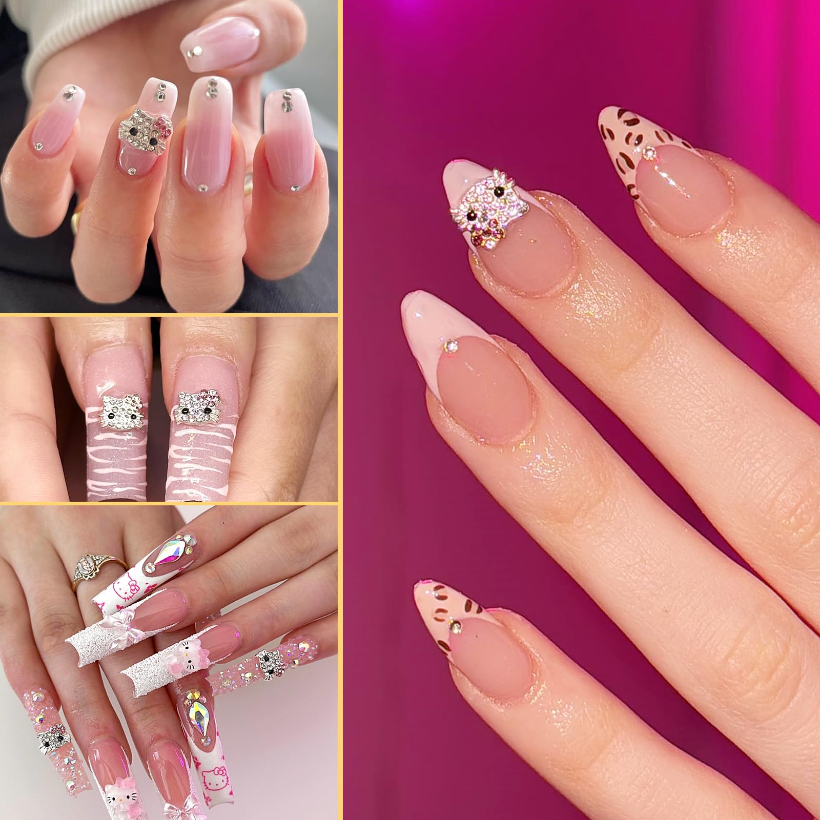 VCEOW kit bricolage polyvalent, idéal pour art des ongles et bijoux.