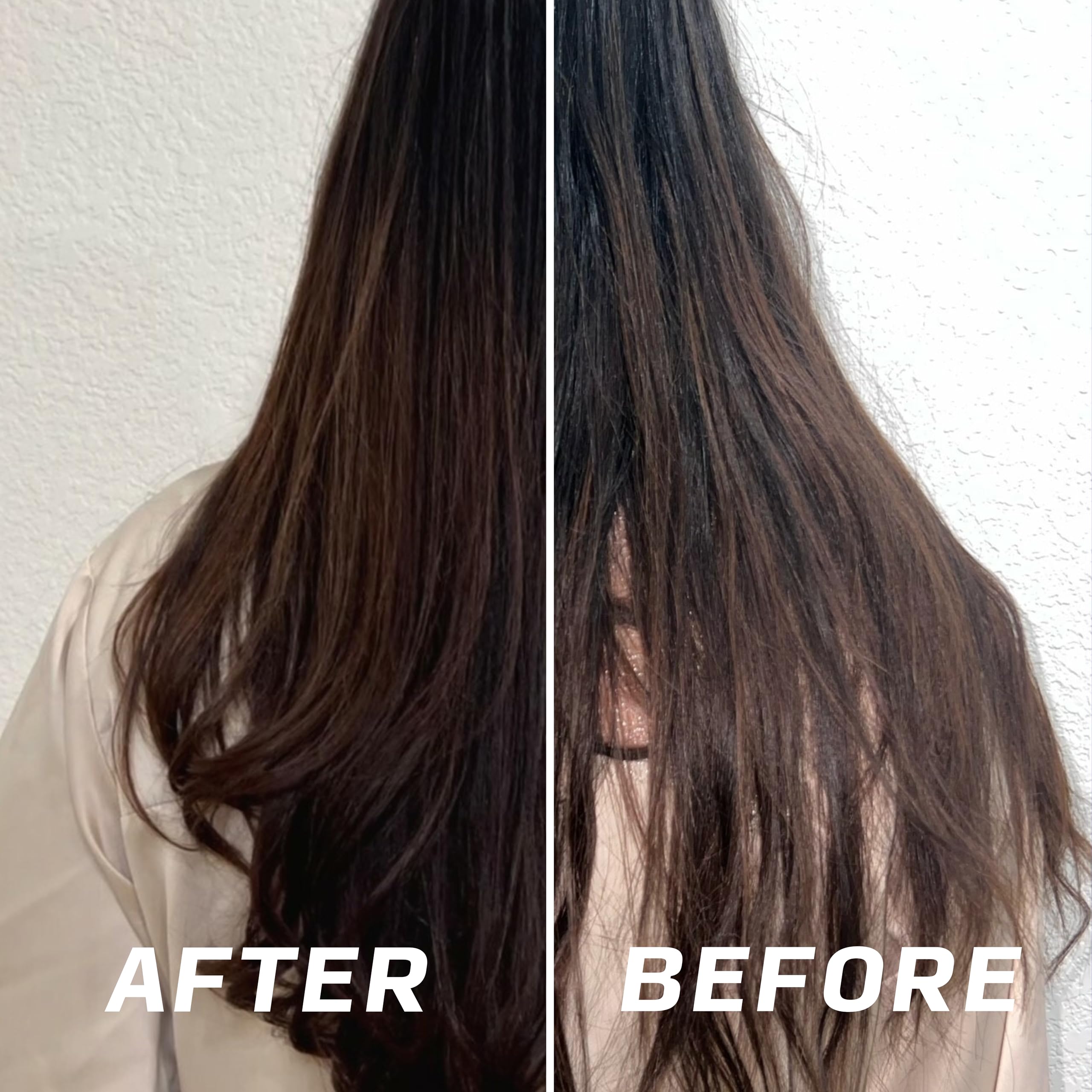 V&Co Straight Hair Shampoo image showing smooth hair and radiant shine