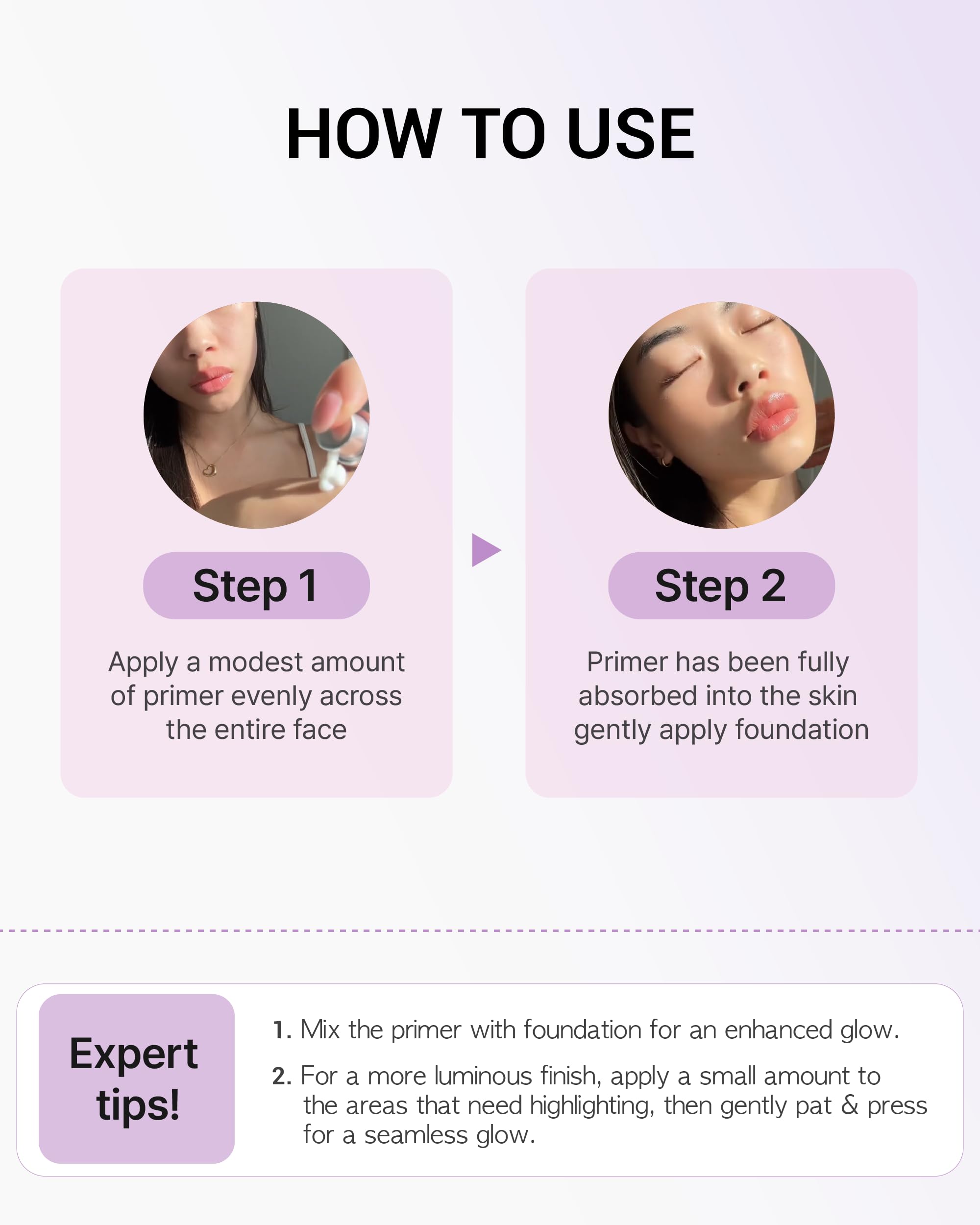 VDL Lumilayer Primer – texture soyeuse qui offre hydration et douceur à la peau.