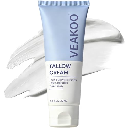 Veakoo visages en tube, graisse-boeuf, hydratation longue durée.