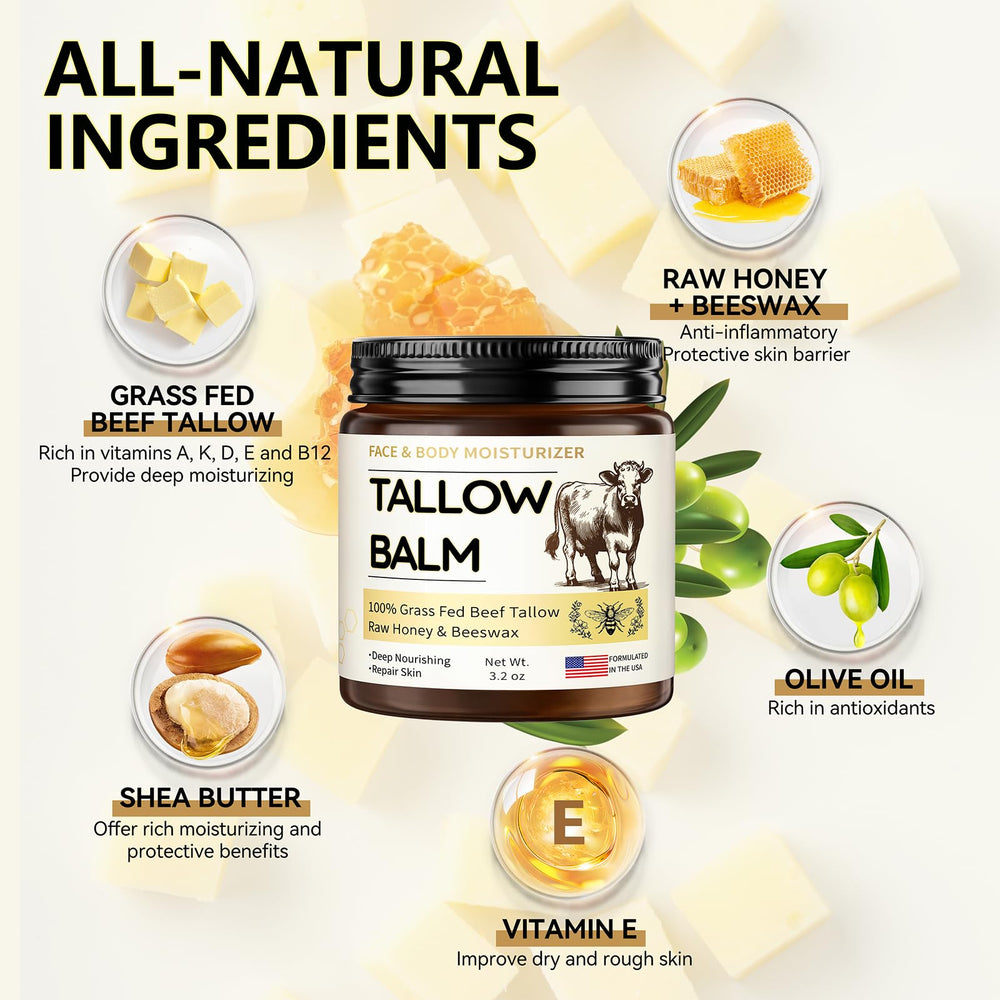 Veakoo texture crème tallow miel pour peau douce et nourrie